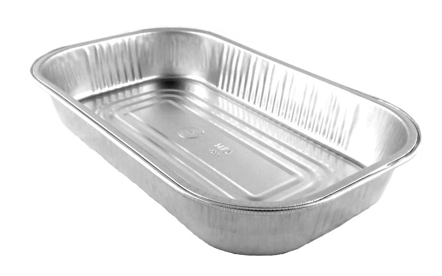 HFA Gourmet-to-Go 6 lb. Extra-Large Silver Entrée Foil Pan w/Clear Dom –