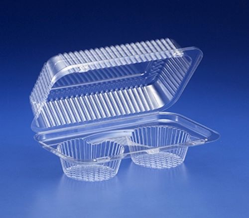 Large Muffin & Cupcake Container - 2 cavity 250/Case