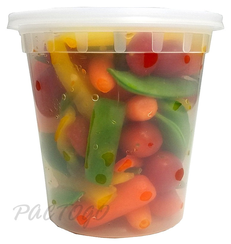 24 oz. Microwaveable Soup Container Combo