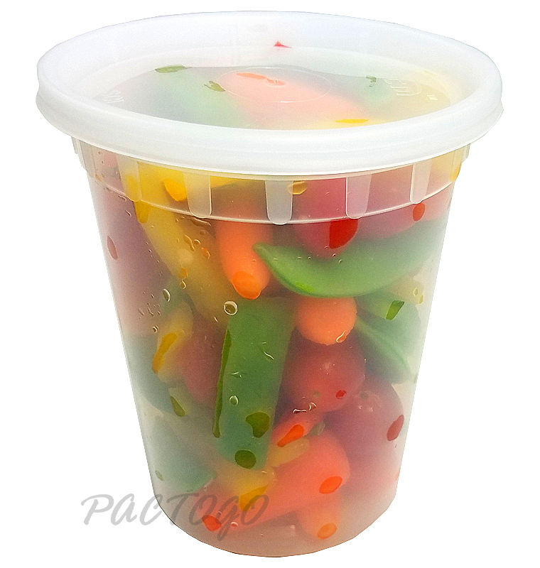 32 oz. Round Soup Container w/Lid