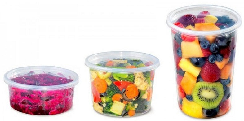 8 oz Deli Container with Clear Lid