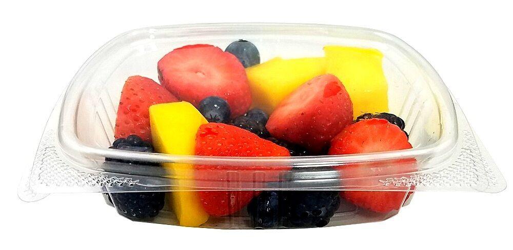 16 oz. Clear Hinged Deli Fruit Container 200/CS