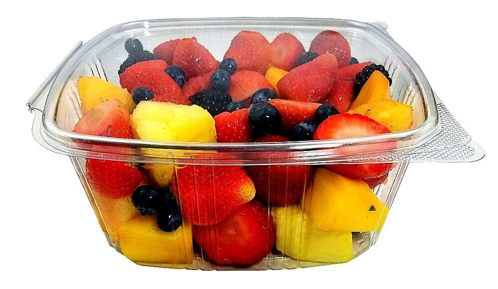 24 oz. Clear Hinged Deli Fruit Container 200/CS –