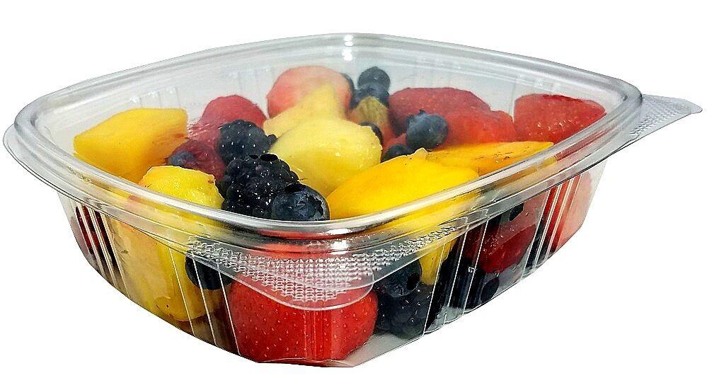 24 oz. Clear Hinged Deli Container - Pak-Man Food Packaging Supply