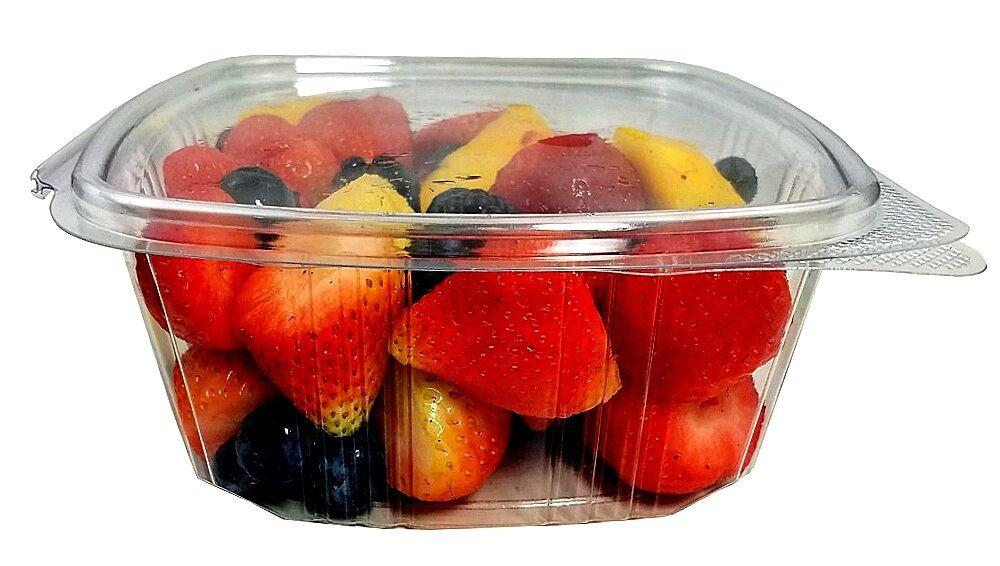 32 oz. Clear Hinged Deli Fruit Container 50/PK