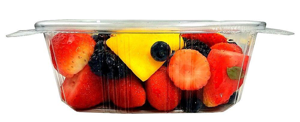 32 oz. Clear Hinged Deli Fruit Container 50/PK