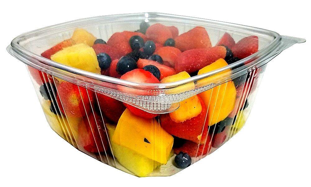 64 oz. Clear Hinged Deli Fruit Container 200/CS