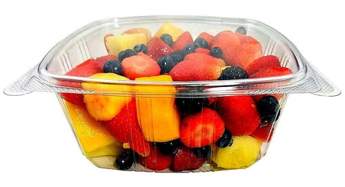64 oz. Clear Hinged Deli Fruit Container 50/PK