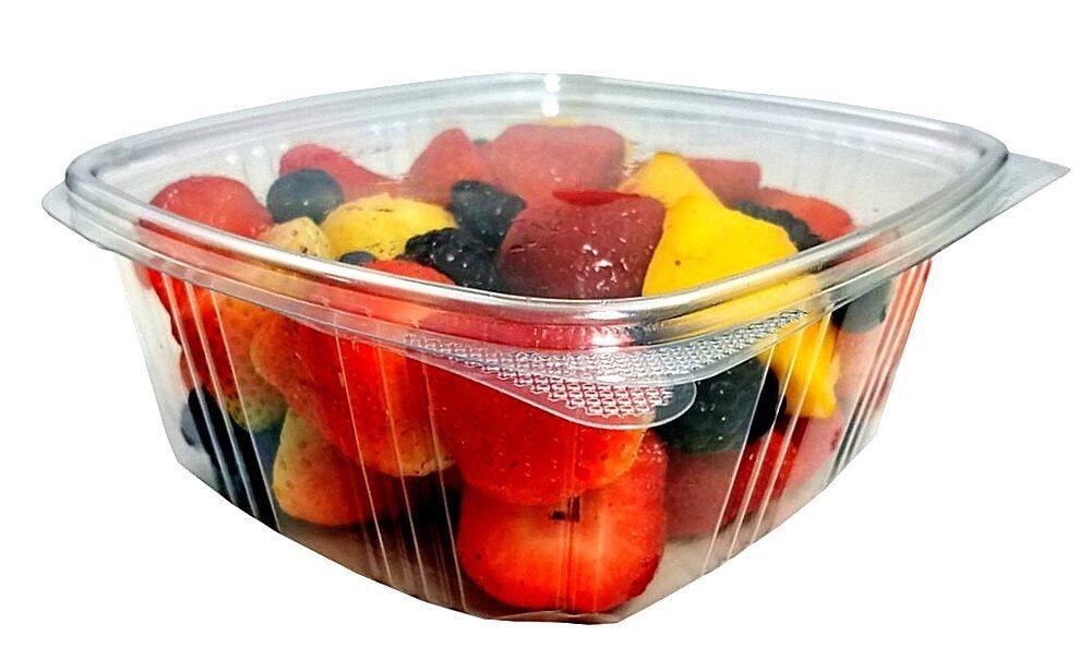 32 oz. Clear Hinged Deli Fruit Container 200/CS