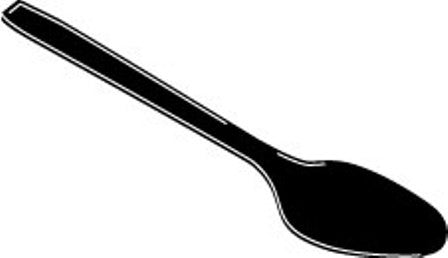 Black Serving Spoons 144/CS