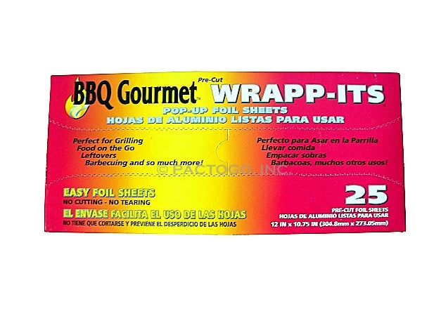 Wrapp-Its BBQ Aluminum Foil Pop-Up Sheets 12 x 25/CS –